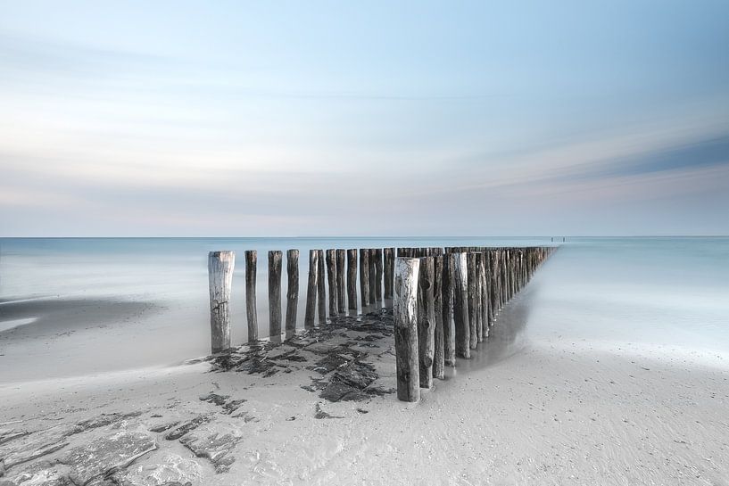 Brise-lames à Westkapelle par Ingrid Van Damme fotografie