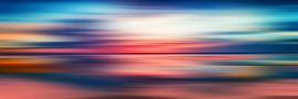 Abstract Sunset VI - Panoramic by ARTenyo⃤-