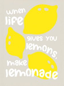TW living - modern summer lemon art - THREE