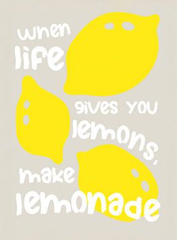 TW living - modern summer lemon art - THREE