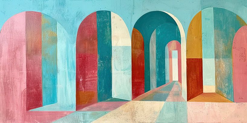 Neon Abstract Painting | Abstract Neon by Wonderful Art
