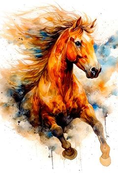 Horse watercolor art 4 #horse