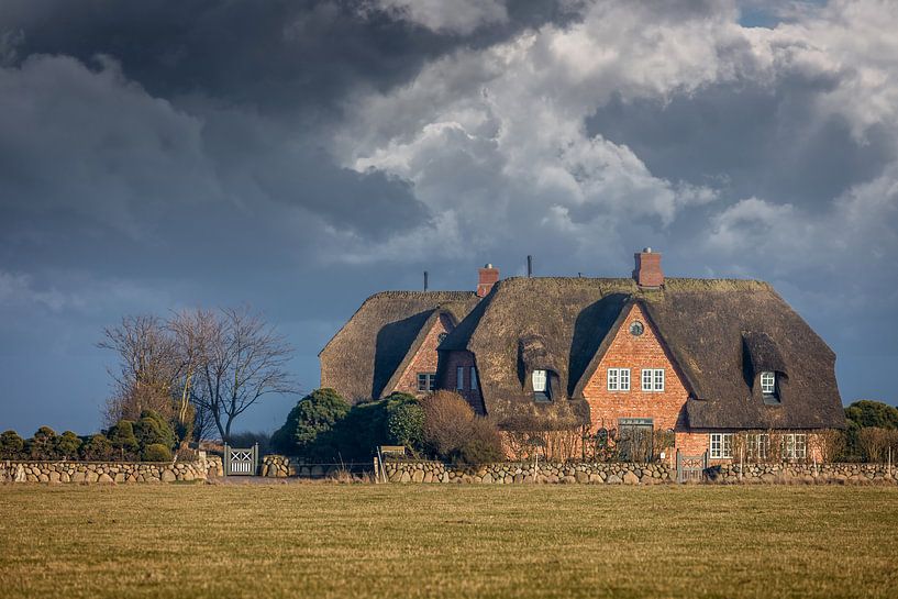 Before the rain: Farms on Sylt by Christian Müringer