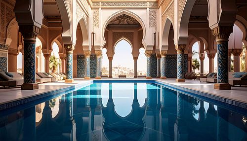 Piscine de luxe de style arabe sur Mustafa Kurnaz