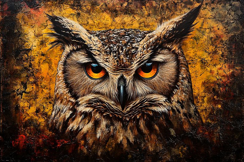 Les yeux pénétrants d'un hibou par Imperial Art House