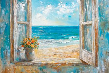 Uitzicht op zee van Poster Art Shop