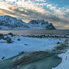 Strand von Unstad, Lofoten in Norwegen von lousfoto