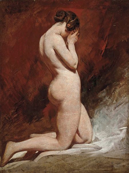 Kniender Akt, William Etty von Meisterhafte Meister