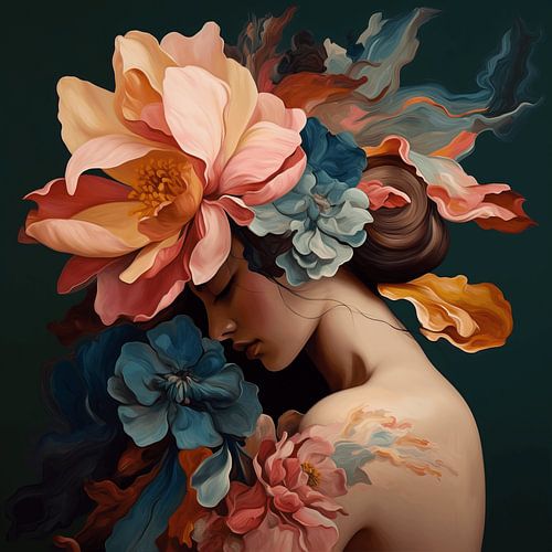 Portrait moderne "In my own world&quot ;