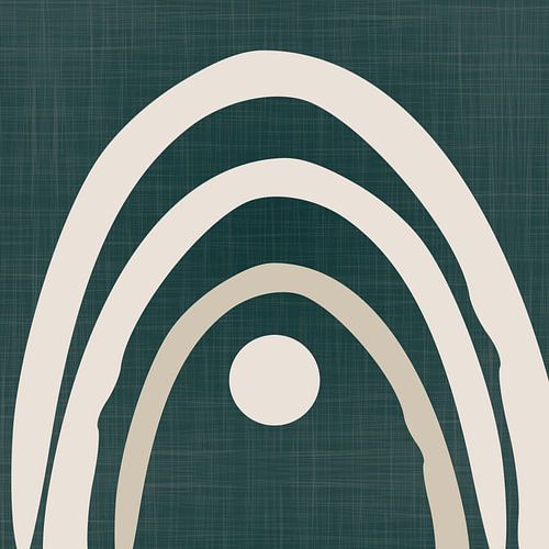 Retro Regenboog Textiel Kunst