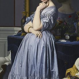 Jean-Auguste-Dominique Ingres - Comtesse d'Haussonville van 1000 Schilderijen