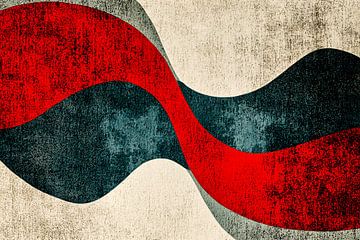Abstract golvend ontwerp met kleur van Imperial Art House