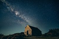 Church of the Good Shepherd under the Milky Way, New Zealand