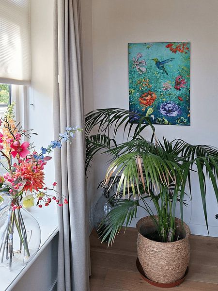 Kundenfoto: Kolibri-Paradies von Atelier Paint-Ing, als ArtFrame