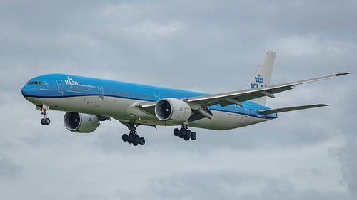 KLM Boeing 777-300ER passagiersvliegtuig.