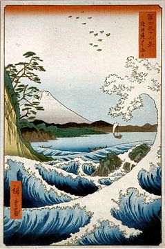 Uitzicht op de berg Fuji - Ando_Hiroshige
