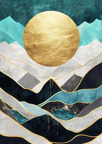 Golden sun over Bergen