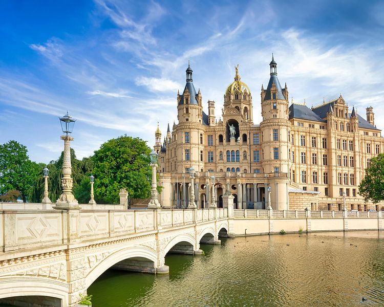 Schwerin Castle by Johann Pavelka
