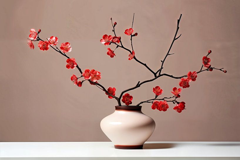 Japandi Cherry Blossom Dream by Christian Ovís