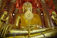 Buddha statue in Wat Phanang Choeng temple Ayutthaya Thailand by My Footprints thumbnail