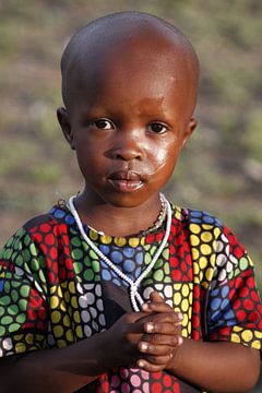 Masai meisje uit Tanzania van Anita Tromp