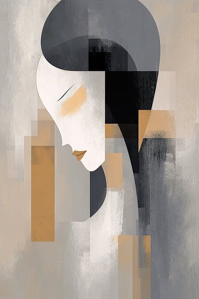 Woman abstract by Wall Wonder