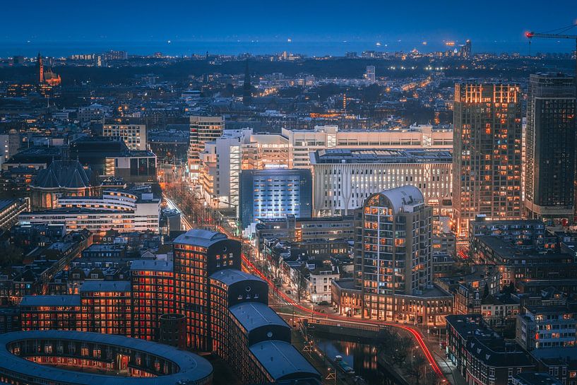 The Hague - By Night by Bas Van den Berg