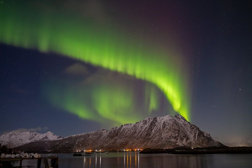Nordlicht auf den Lofoten von Desiree van Oeffelt