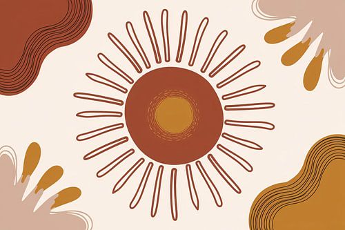 Boho zon en abstract patroon