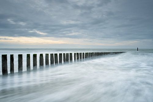 Storm at the North Sea - beautiful Zeeland