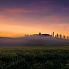 Agriturismo Poggio Covili im Sonnenaufgang, Toscana von Thomas Rieger