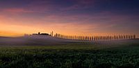 Agriturismo Poggio Covili im Sonnenaufgang, Toscana von Thomas Rieger Miniaturansicht