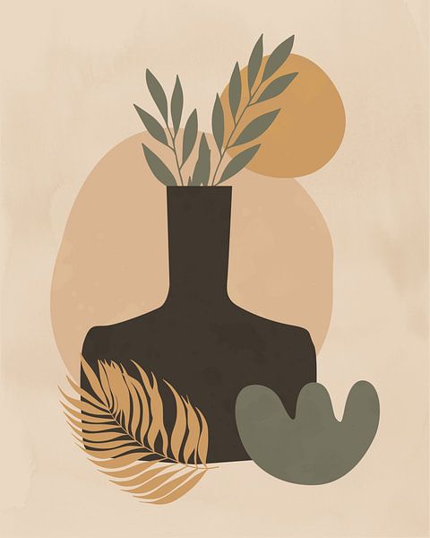 Nature morte minimaliste d'un vase par Tanja Udelhofen