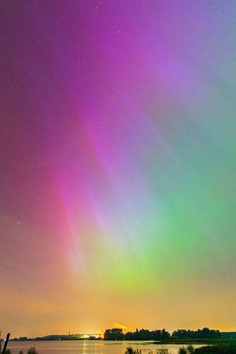 Noorderlicht boven Heteren gld