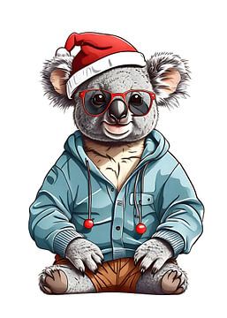 Koala kerstmuts van Vicky Hanggara