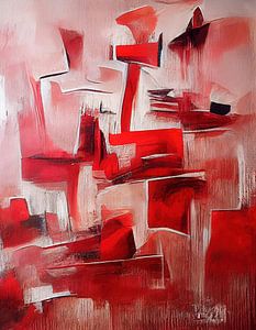 Rot abstrakt von Bert Nijholt