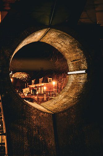 Reflection under and through the bridge
