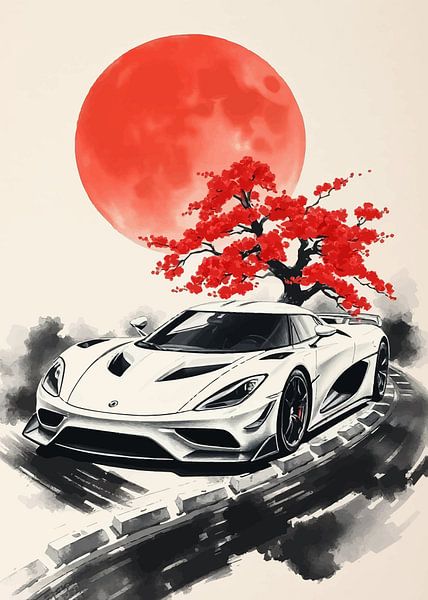 Koenigsegg Regera Sumi-e by MIROKKU