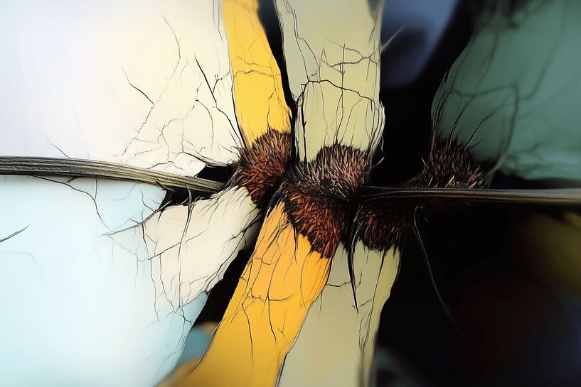 Abstracte bloemen van Ton Kuijpers