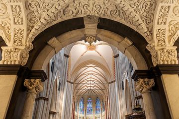 Interior of St Salvator's Cathedral in the Belgian city of Bruges by gaps photography