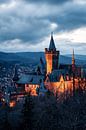 Schloss Wernigerode bei Dämmerung von Oliver Henze Miniaturansicht
