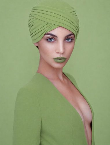 Light green Elegant woman by PixelPrestige