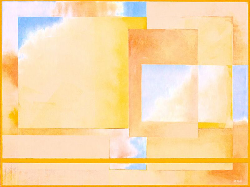 Jaune clair et bleu vif 1 par Koeno Jansen