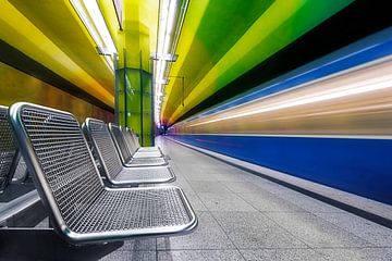 Candidplatz underground station in Munich by Dieter Meyrl
