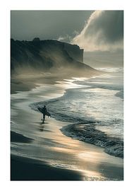 Surfen Surfing Surfbrett von Poster Art Shop