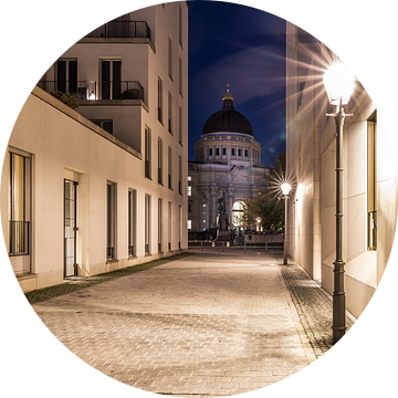 Zicht op het nieuwe stadspaleis van Berlijn