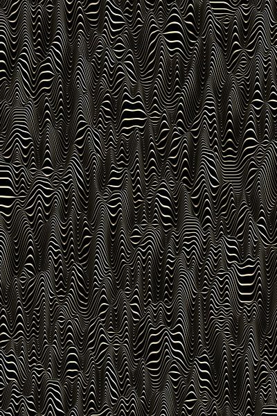Valley Lines black and golden by Jörg Hausmann