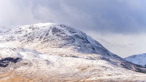 Snowy mountains Scottish Highlands