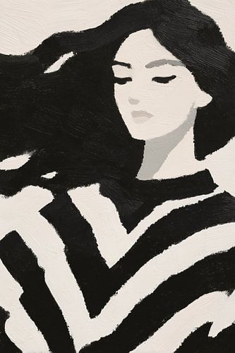 Black waves where silence breathes by Color Square