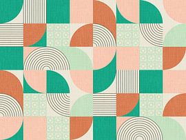 Palm Springs Desert Shapes Emerald by Alexandra Weise